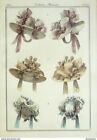 Gravure de mode Costume Parisien 1827 n°2507 Toques bonnets