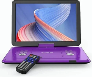 Boifun 17.5" Portable DVD Player with Swivel Screen Region Free Remote Control - Bild 1 von 9