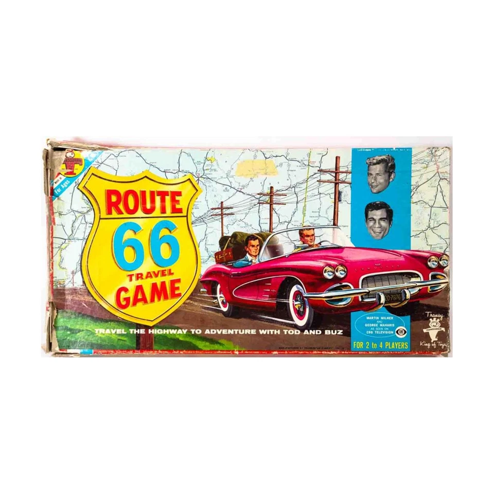 Boardgame Route 66 Travel Game Box Fair/VG - Image 1 of 1