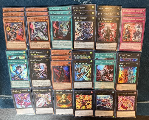 YU-GI-OH! K9 Deck Core 54 Cards + Bonus Extra Deck JUSH Ships 8/1