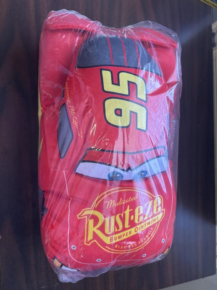 迪士尼皮克斯汽车闪电麦昆毛绒枕头填充玩具红色锈色 95 — 第 1/4 张图片