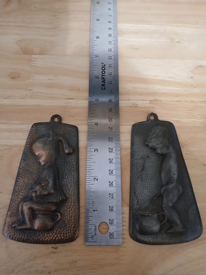 Letreros de puerta de baño vintage Foto 1 de 4