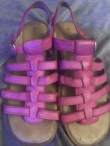 Timberland Girls Pink Leather Sandals Sz2.5 - Picture 1 of 5