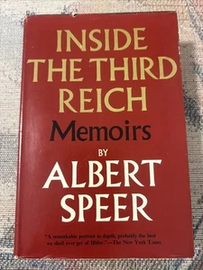Inside the Third Reich by Albert Speer (1970, Hardcover) WW2 HISTORY MEMOIRS - Picture 1 of 7