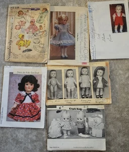 Lot Vtg 60's doll Wardrobe Pattern Simplicity 3218 Betsy Wetsy Patsy Toni CUPIE - Picture 1 of 7
