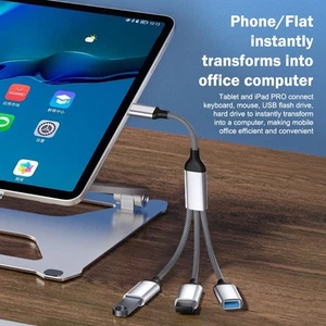 3in1 USB--Typ--C OTG--Adapterdatenübertragungsladekabel für Telefon Tablet Hub - Bild 1 von 22
