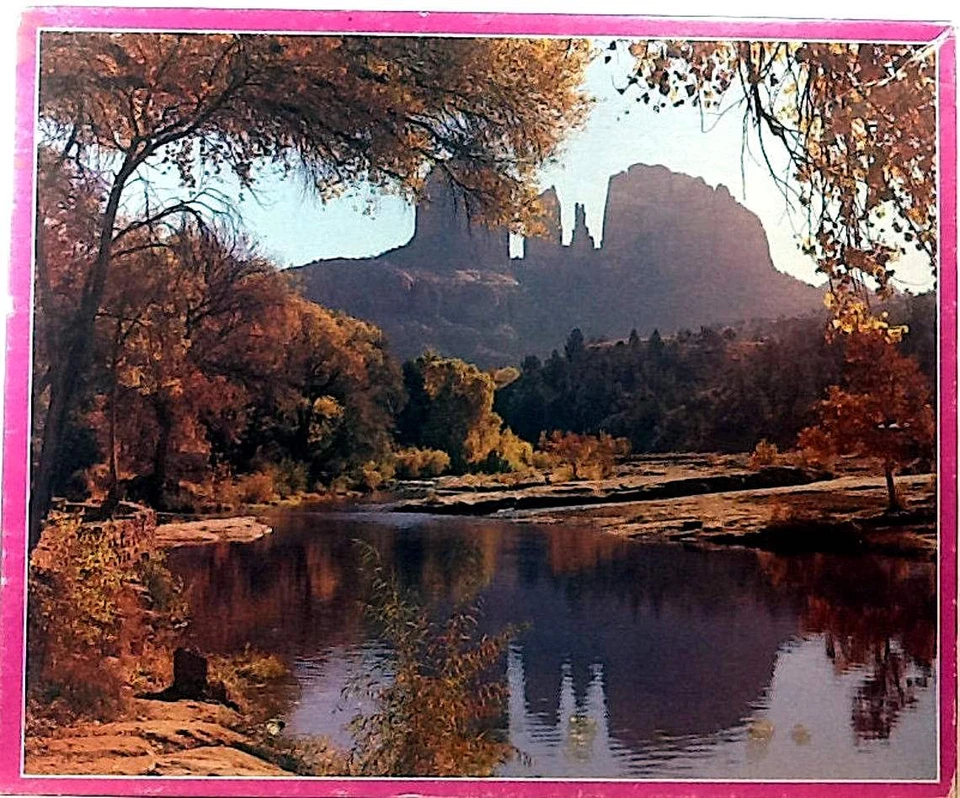 Red Rock Crossing Arizona 1500 pc Puzzle 27 X 33" Western Publishing Guild - Image 1 of 1