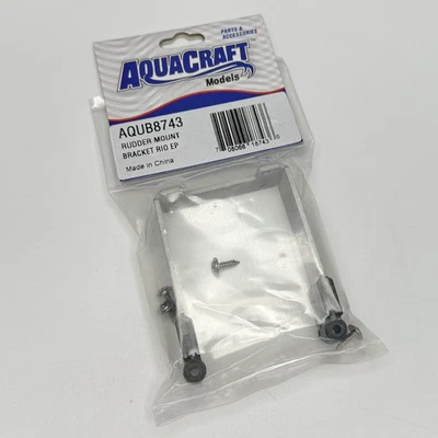 Aquacraft RC AQUB8743 Rudder Mount Bracket w/Pivot Brackets Rio EP NEW Sealed - Image 1 of 4