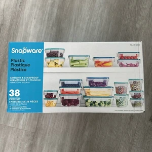 Set conservazione alimenti Snapware 38 pezzi plastica trasparente ermetica antiperdite facile impilamento - Foto 1 di 6