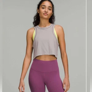 Lululemon Open Back Cropped Train Tank Medium - Picture 1 of 11
