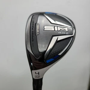 LEFTY 2020 TAYLORMADE SIM MAX 4 HYBRID 22* XSTIFF MITSU TENSEI DEMO - Picture 1 of 10