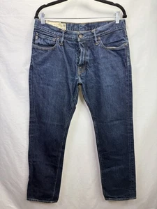 ABERCROMBIE & FITCH REMSEN Low Rise SLIM STRAIGHT Jeans Button Fly 32x32 Y2K - Picture 1 of 10