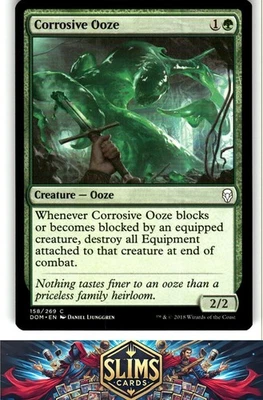 Magic the Gathering MTG Dominaria Corrosive Ooze #158 Buy 2 Get 1 - Image 1 of 2