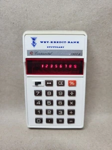 Continental 1800 A # LED Taschenrechner # WKV Kredit - Bank # 70er Vintage Retro - Picture 1 of 7