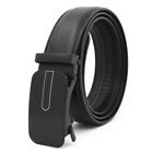 110-170cm Men Adjustable Automatic Buckle Strap Genuine Leather Ratchet Belt