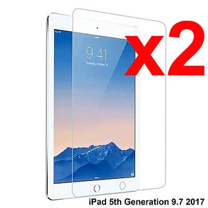 x2 Full Anti-scratch screen protector for Apple iPad 5 9.7 5th Generation 2017 - Picture 1 of 2