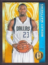 2015-16 Gold Standard Basketball #117 Wesley Matthews 257/299