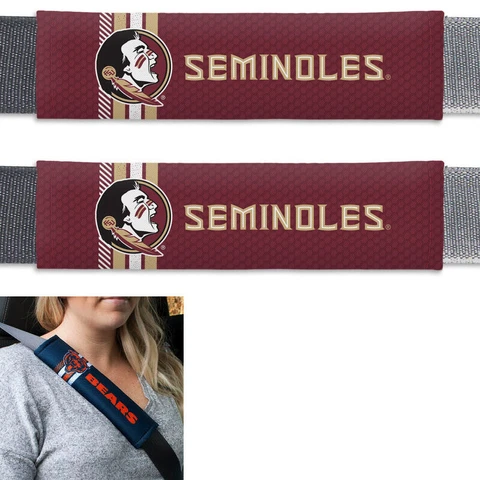 New NCAA Florida State Seminoles Rally Car Truck Rally Seat Belt Pads Covers Set Cover