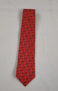 Corbata de lujo Brooks Brothers Makers para hombre 100 % seda rosa floral - Imagen 1 de 8