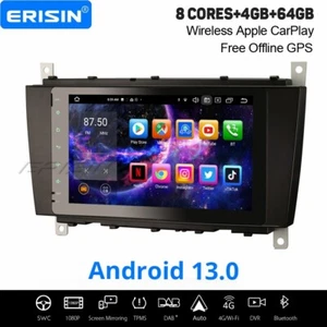 Android 13 Autoradio 4GB+64GB CarPlay GPS Mercedes BENZ C/G/CLC-Klasse W203 W463 - Bild 1 von 22