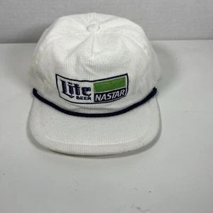 Vintage Miller Lite Nastar Cord Mütze Trucker Cap Bump Hauben Ski Universal - Bild 1 von 6