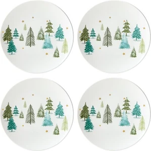 Lenox Balsam Lane 4-Piece Accent Plate Set, 3.85 LB, Green - Picture 1 of 3