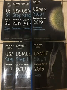 Kaplan USMLE Step 1 Lecture Notes 2019, 7 Books original, like new - Picture 1 of 8