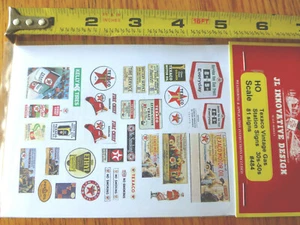 JL Innovative Design #484 Texaco Vintage Gas Station Signs (Paper Signs 81) - Picture 1 of 2