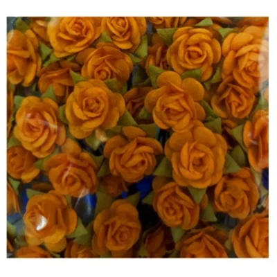 100 Mini Papel Morera Flor Rosa 10mm Hacer Tarjetas Artesanía Regalo Hágalo Usted Mismo Boda Foto 1 de 4