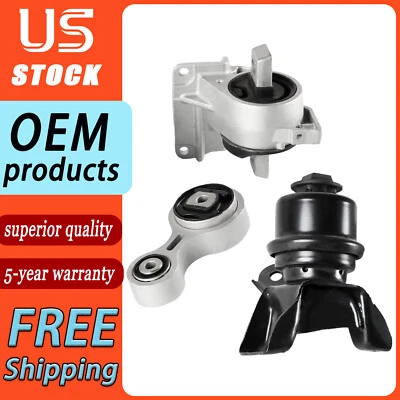 3PCS Engine Motor & Transmission Mount For Ford Fusion Mercury Milan 06-09 Auto Foto 1 de 4
