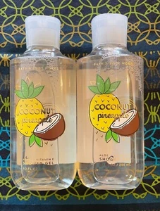 BATH & BODY WORKS COCONUT PINEAPPLE SHOWER GEL, 10 OZ, LOT OF 2 BOTTLES - Picture 1 of 1