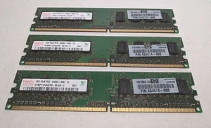 Hynix 3GB (3x1GB) 1Rx8 PC2-6400 DDR2-800MHz Desktop RAM (HYMP112U64CP8-S6) - Picture 1 of 2