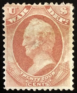 US 1873 #O91 Rose 244c War Dept Official Stamp Used - Picture 1 of 3
