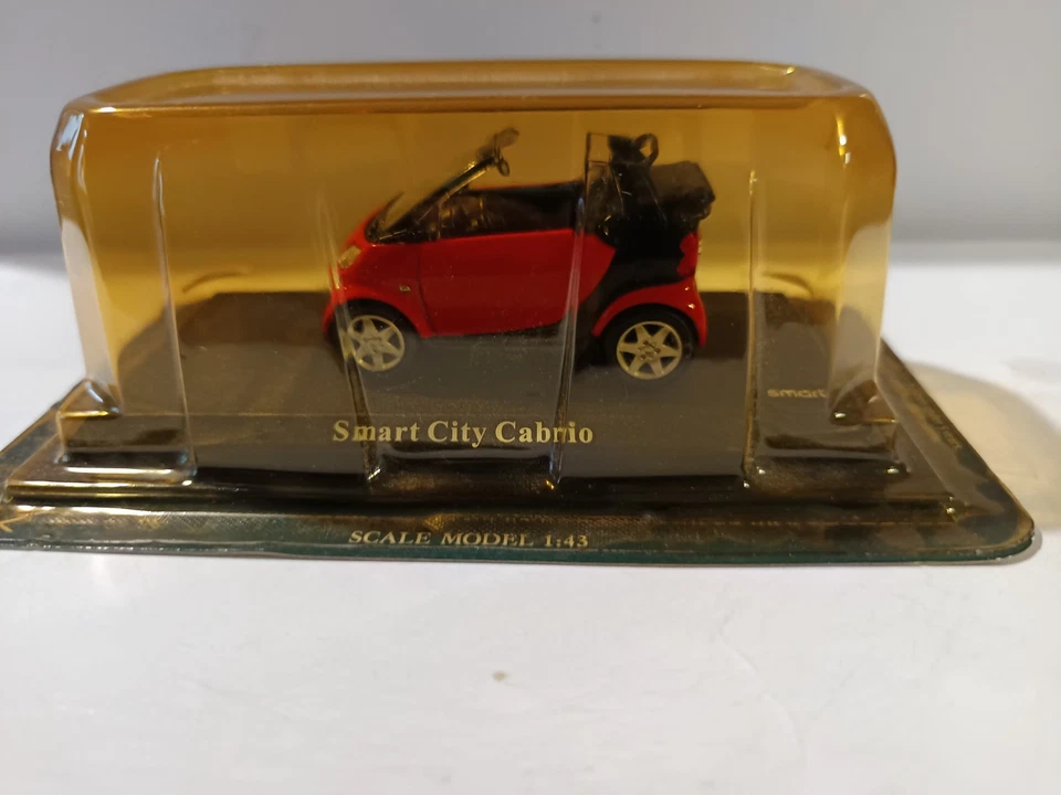1/43 SMART CITY CABRIO ROUGE DEL PRADO SOUS BLISTER - Photo 1/4