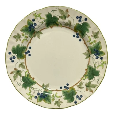 Plato de cena Mikasa Chelsea Vine DD002 11" Country Classics Green Leaf Vines Foto 1 de 4