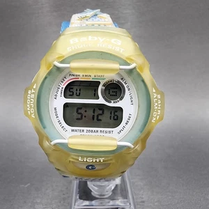 Casio Baby-G BG-370 Watch Women 42mm Digital Alarm Chrono Clear Blue New Battery - Picture 1 of 11