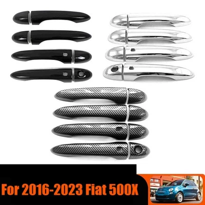 Cubierta de manija de puerta exterior de coche 4 piezas para Fiat 500X 2016-2023  Foto 1 de 4