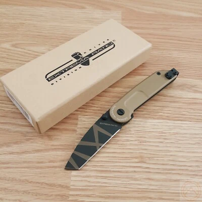 Cuchillo Plegable Extrema Ratio BF1 Forro 3" N690 Acero Tanto Hoja Mango Aluminio Foto 1 de 4