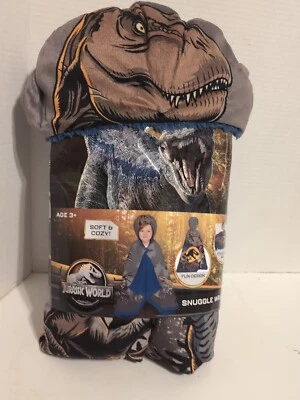 Jurrasic World Blanket Snuggle Wrap Universal Kids Gift 31x55 New With Tags - Image 1 of 4