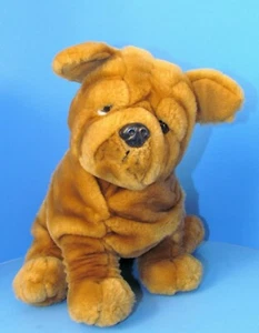 Dan Dee Rare Brown Shar Pei Wrinkle Dog Plush Collector's Choice 9" L@@K - Picture 1 of 6