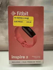 Rastreador de salud y estado físico Fitbit Inspire 2, rosa del desierto, talla única. ¡Nuevo! - Imagen 1 de 3
