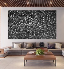  art painting 78" fish dot dreaming artwork painted Australian non aboriginal