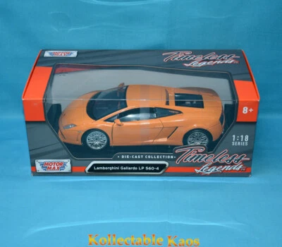 1:18 Motormax - Timeless Legends - Lamborghini LP560-4 - Orange - Image 1 of 2