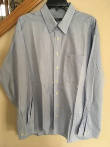 Eterna Excellent Light Blue Long Sleeve Dress Shirt Mens XL Approx. 17x34/35 - Picture 1 of 5