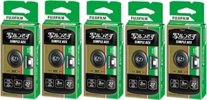 Fujifilm SIMPLE ACE 27SH1 Disposable Camera 135 Film ISO 400 Japan / 5 sets - Picture 1 of 6