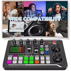 Professioneller Audio Mixer Live Soundkarte mit DJ Mixer Effekten und Sprachwechsler - Bild 1 von 11