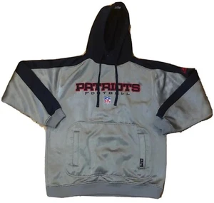 New England Patriots Reebok Hoodie Pullover Sweatshirt Shirt NFL VGC - MEDIUM M - Picture 1 of 14