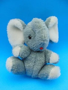 Grey Elephant Jerry Elsner Plush 6" 1979 CUTE made in Taiwan - Picture 1 of 6