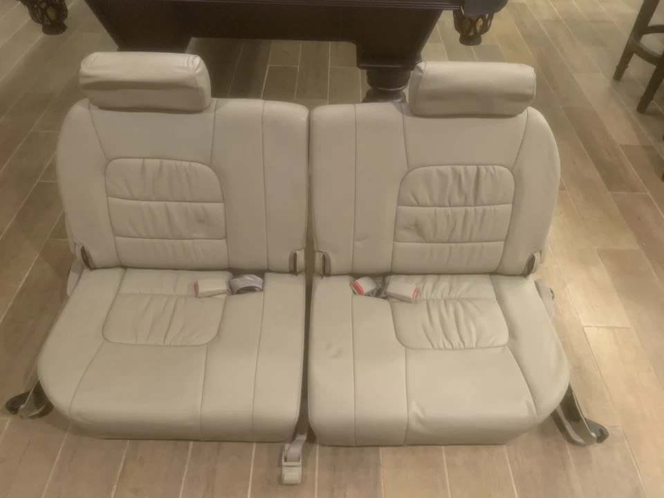 Assentos traseiros 1998-2007 TOYOTA LAND CRUISER LEXUS LX470 3ª terceira fila couro marrom  - Imagem 1 de 1