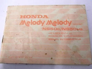 Yamaha Melody deluxe NS50S NS50MS owner's manual in English, French and Spanish - Picture 1 of 1